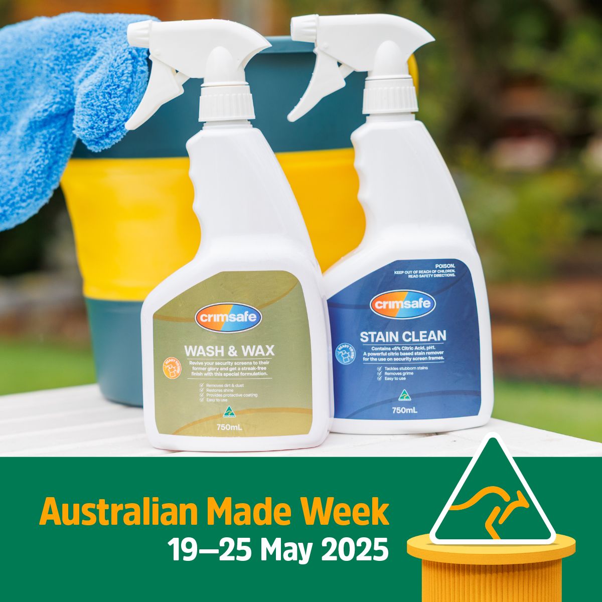 Locally Australian Made Crimsafe Cleaning Products