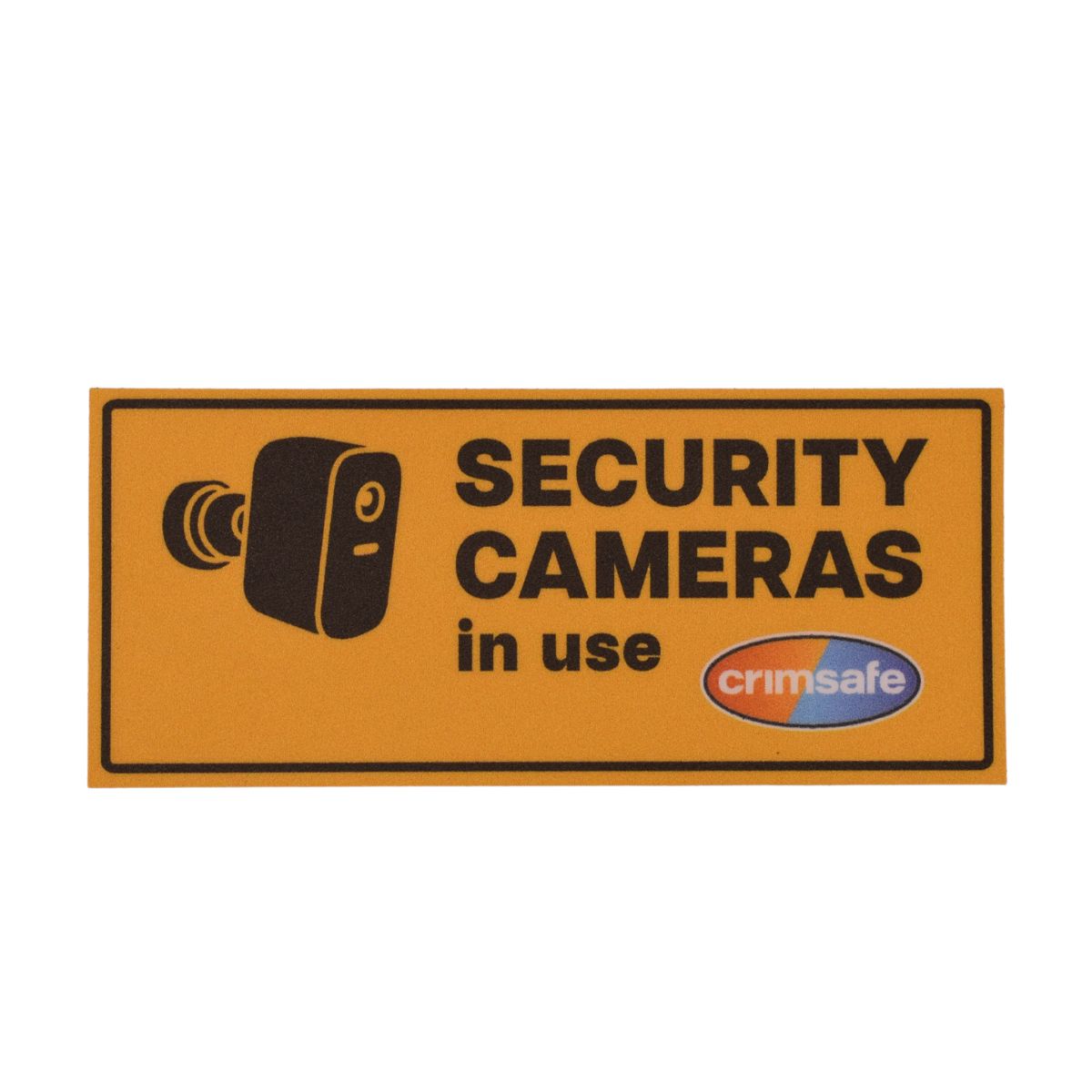 Security Cameras in Use Sticker - 115x50 - Bundle of 3