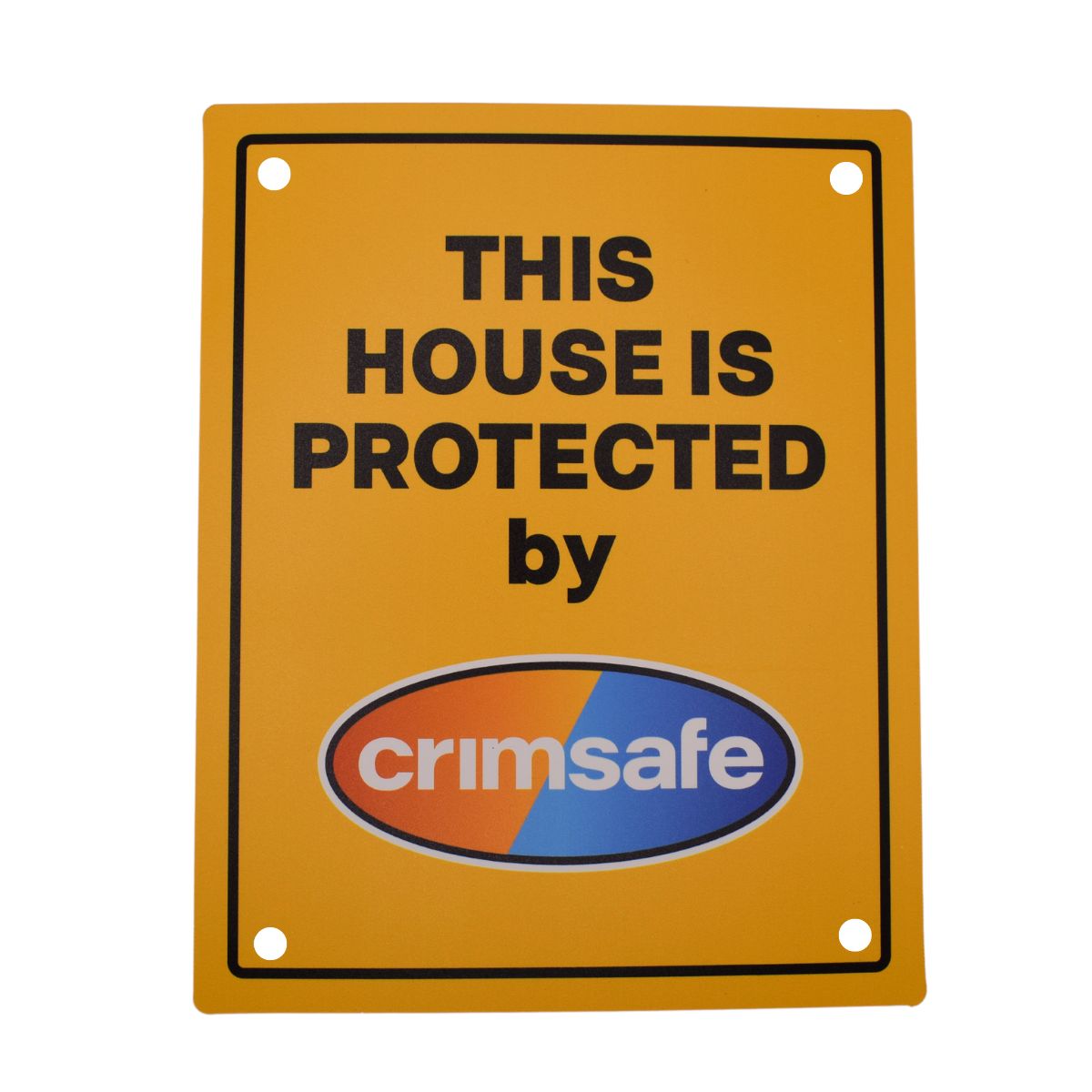 House Protected by Crimsafe Sign - 200x250 - Bundle of 3