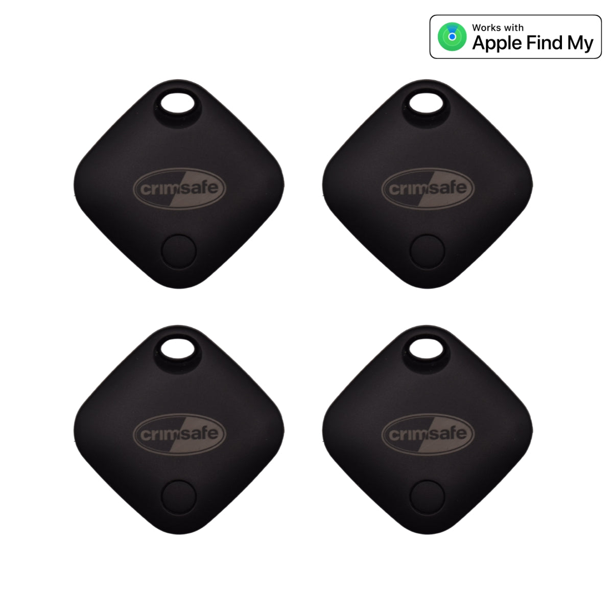 Crimsafe Smart Tag Tracker for Apply Find My - Pack of 4