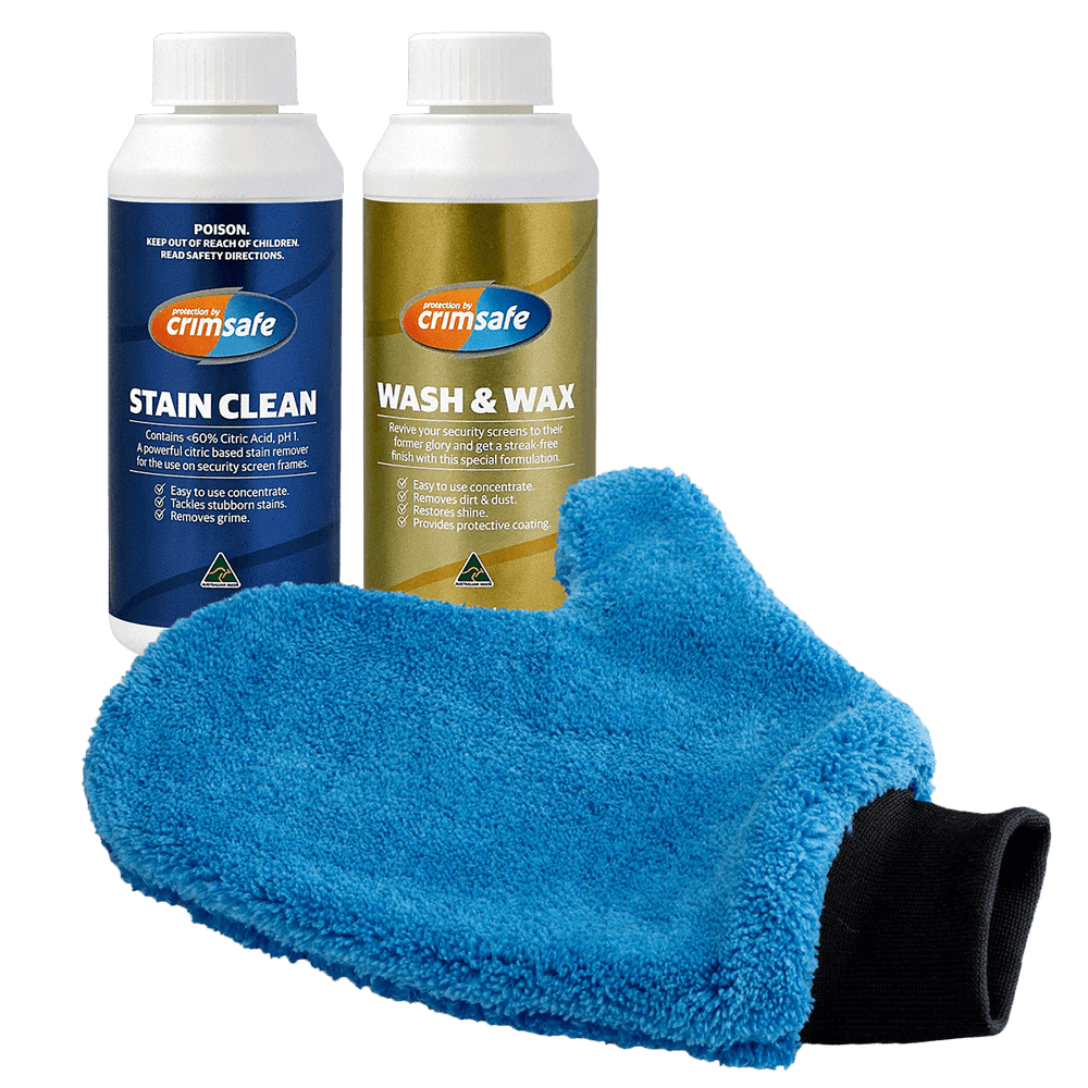 Crimsafe Cleaning Kit | Security Screen Cleaner Pack | Crimsafe