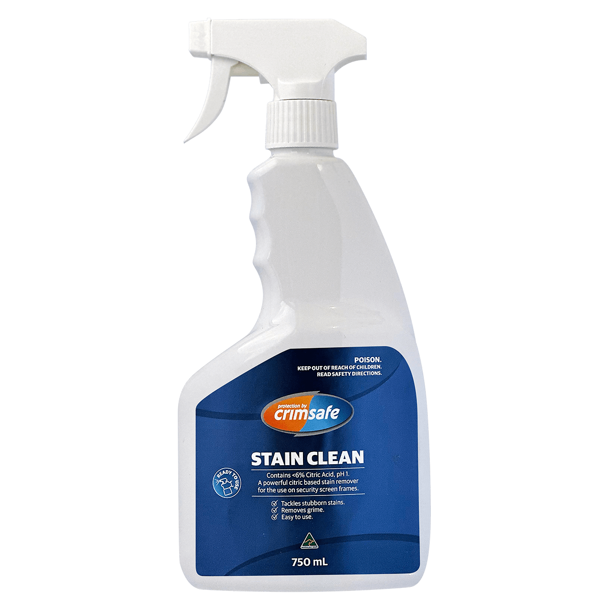 Crimsafe Stain Clean RTU - 750ml | Security Screen Cleaner | Crimsafe